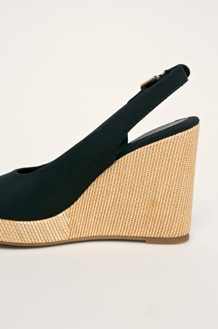 Cipők Tommy Hilfiger szandál ICONIC ELENA SLING BACK WEDGE FW0FW04789 sötétkék