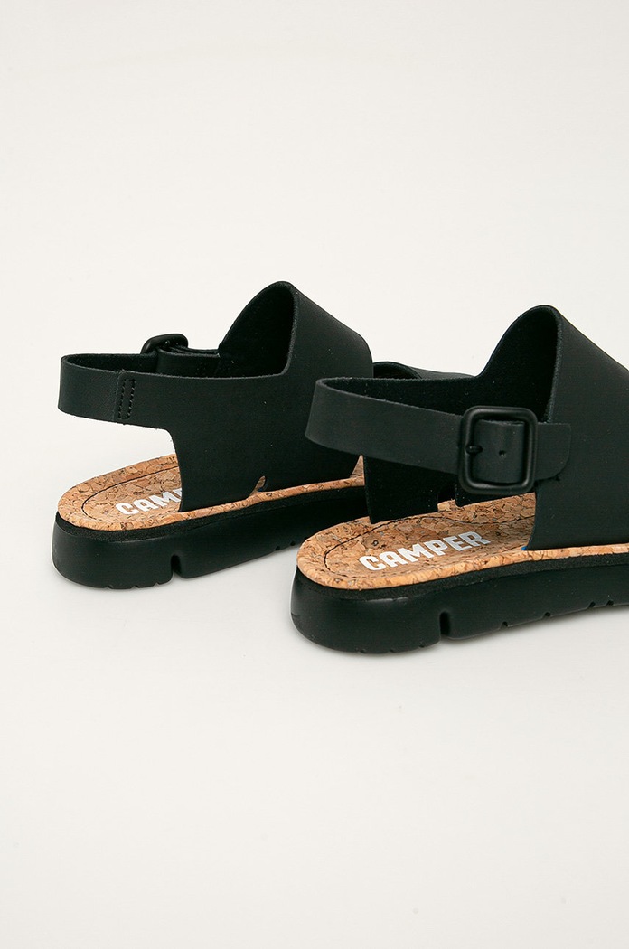Obuwie Camper - Sandały skórzane Oruga K201038.001 czarny