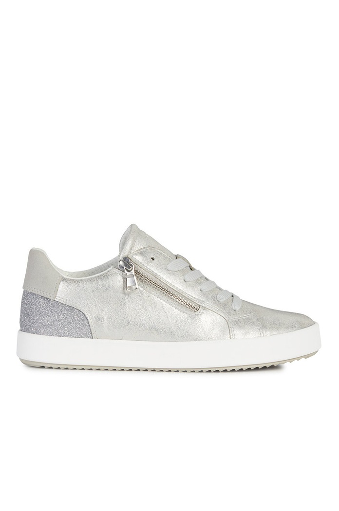 Geox - Buty D BLOMIEE imitacja skóry licowej srebrny D026HA.0PVEW