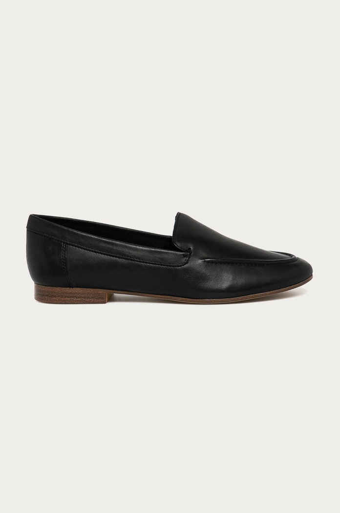 Aldo - Półbuty skórzane Joeya płaski czarny 12659474.JOEYA