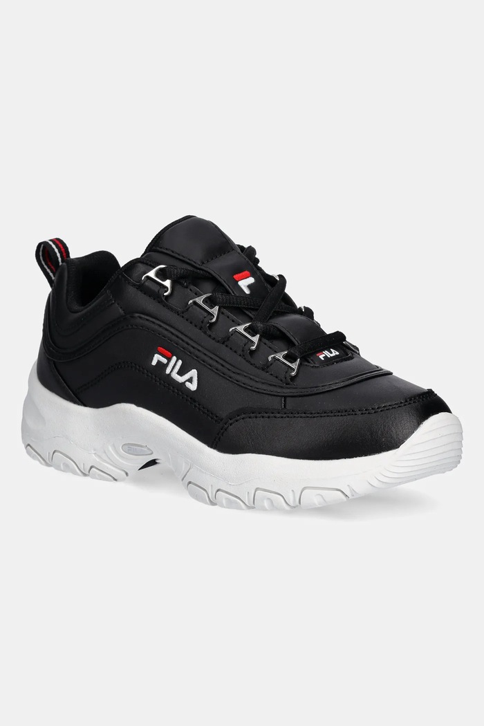 Fila - Детски обувки Strada low kids изкуствена кожа черен 1010781