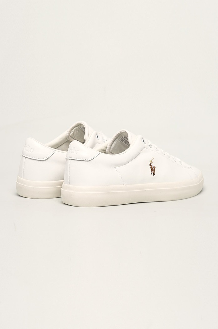Cipők Polo Ralph Lauren bőr cipő Longwood 816785025004 fehér