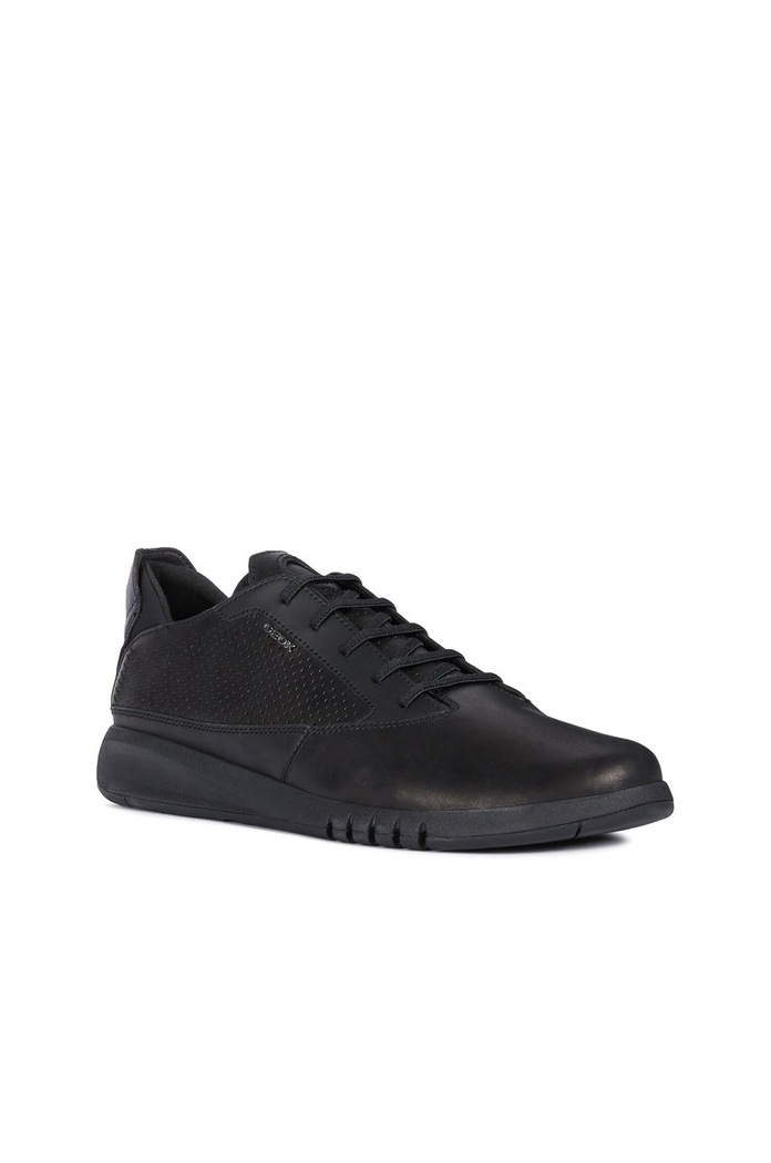 Geox - Kožená obuv U AERANTIS A U927FA.00043.41.46 čierna AW25