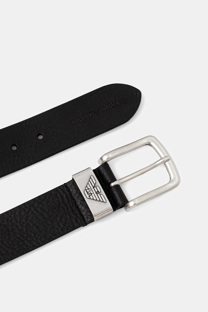 Emporio Armani pas moški usnjeni Y4S201.YDD6G črna AA00