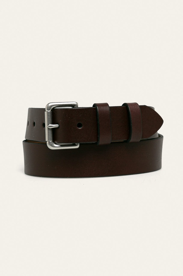 Kožený pásek Polo Ralph Lauren hnědá 405761941002