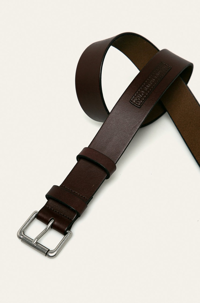 Kožený pásek Polo Ralph Lauren 405761941002 hnědá SS20