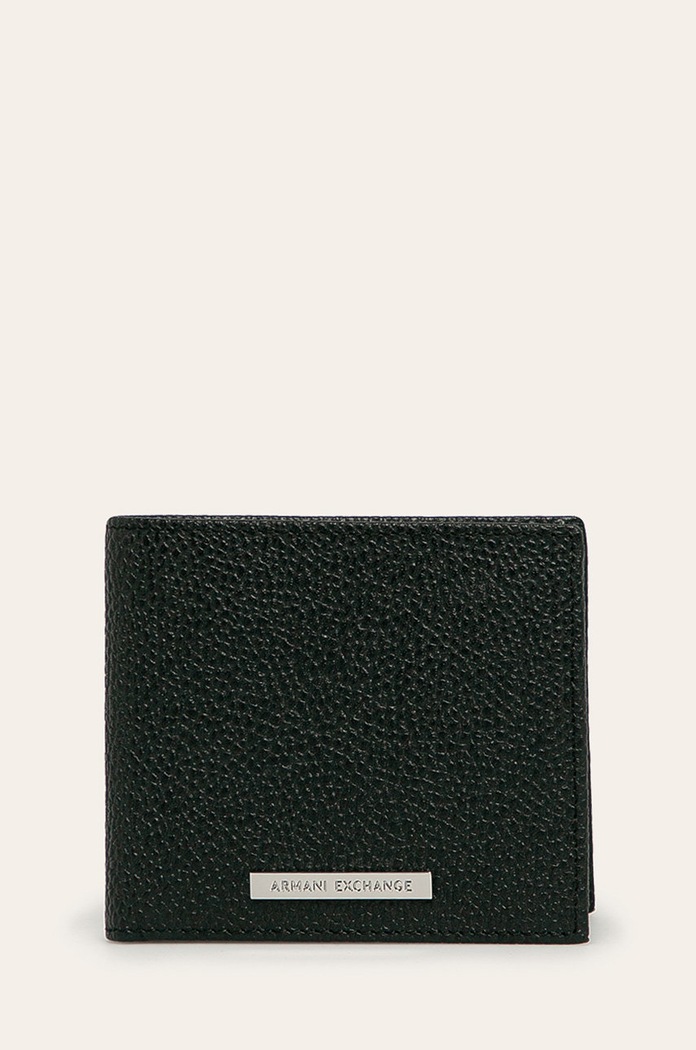 Armani Exchange - Portfel skórzany 958098.CC206 skóra licowa czarny 958098.CC206