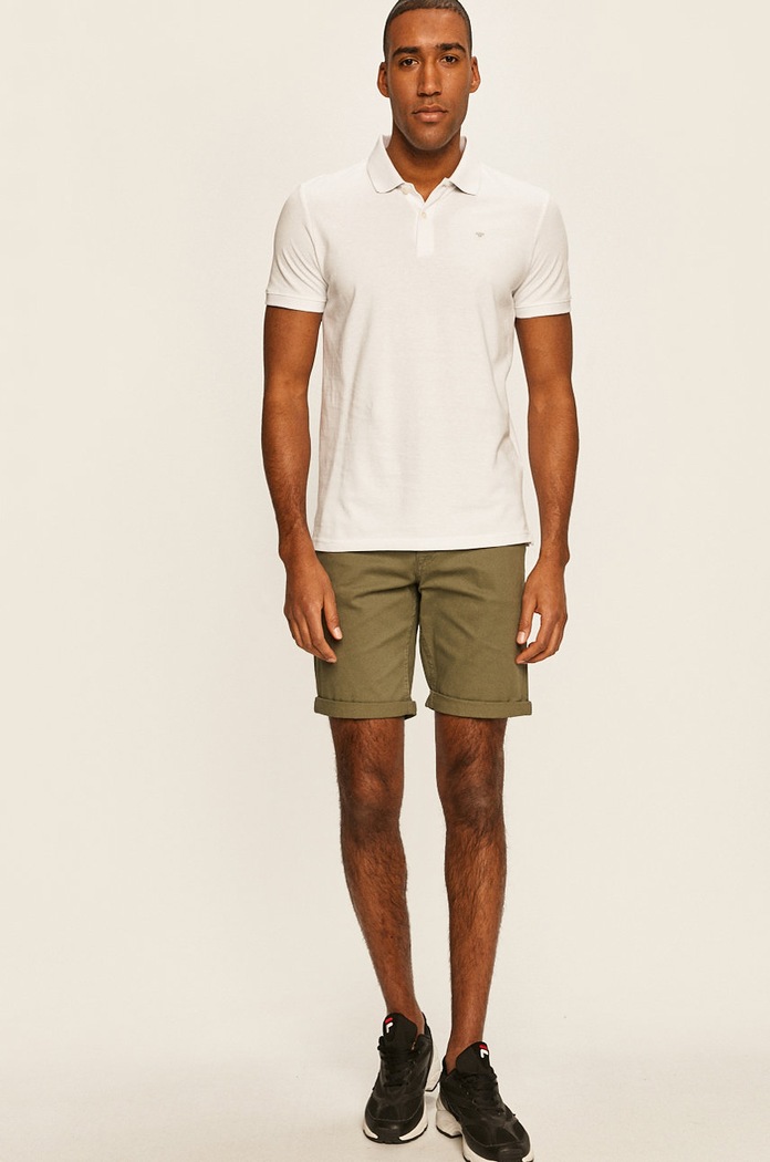 Tom Tailor Denim - Tricou Polo 1016502 alb AA00
