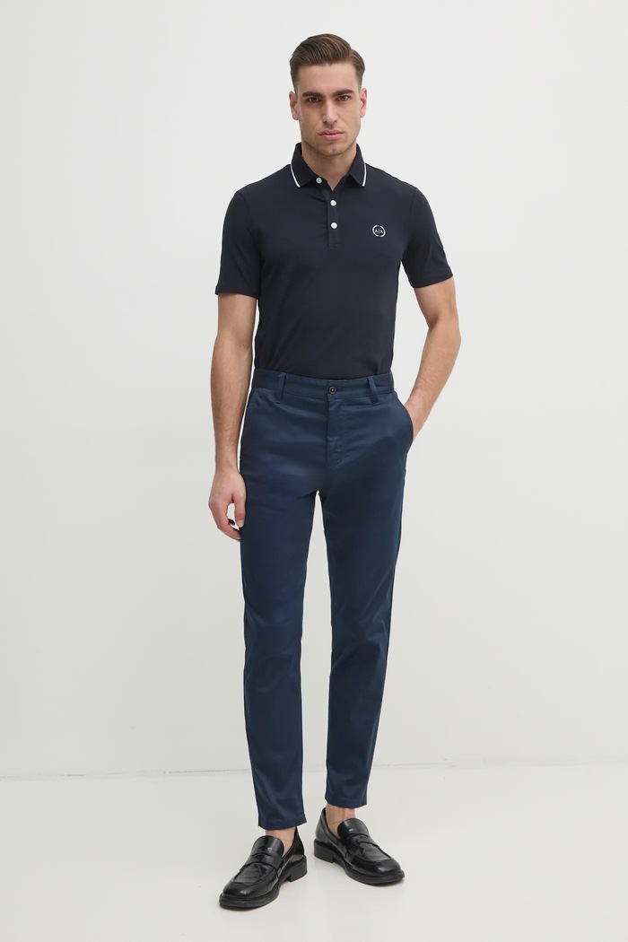 Armani Exchange - Pánske polo tričko 8NZF70.Z8M9Z tmavomodrá AA00
