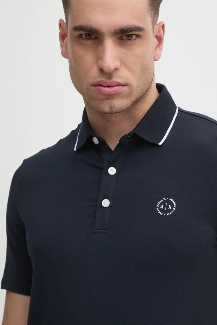 Armani Exchange - Pánske polo tričko tmavomodrá 8NZF70.Z8M9Z