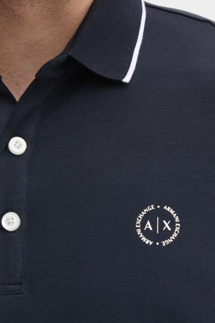 Armani Exchange - Pánske polo tričko 8NZF70.Z8M9Z tmavomodrá