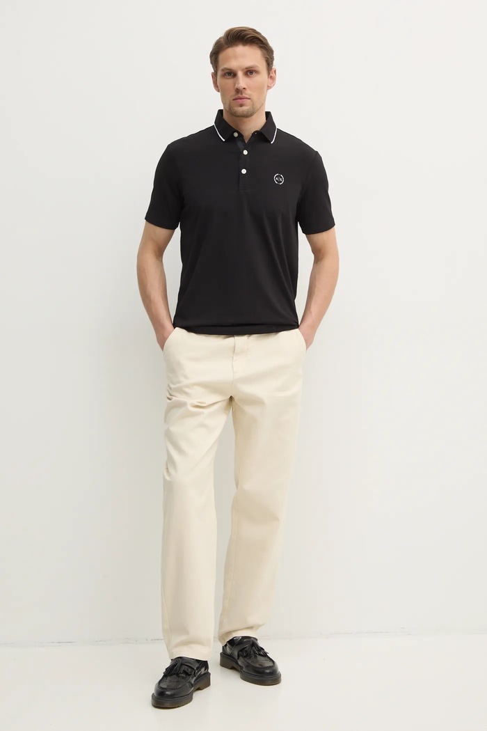 Armani Exchange – Polo 8NZF70.Z8M9Z czarny AA00