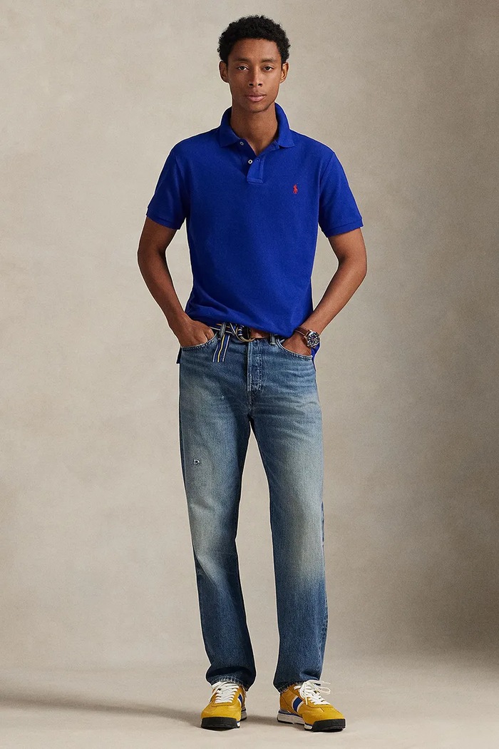 Oblečenie Polo Ralph Lauren - Pánske polo tričko 710782592010 modrá