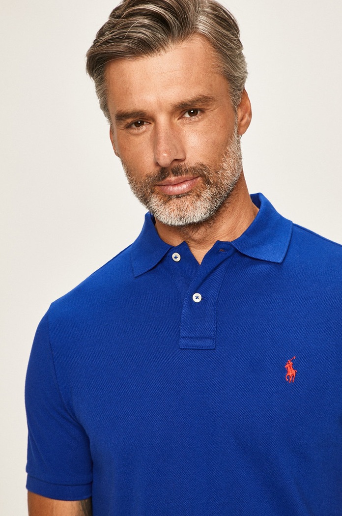 Polo Ralph Lauren - Tricou Polo 710782592010 albastru SS20