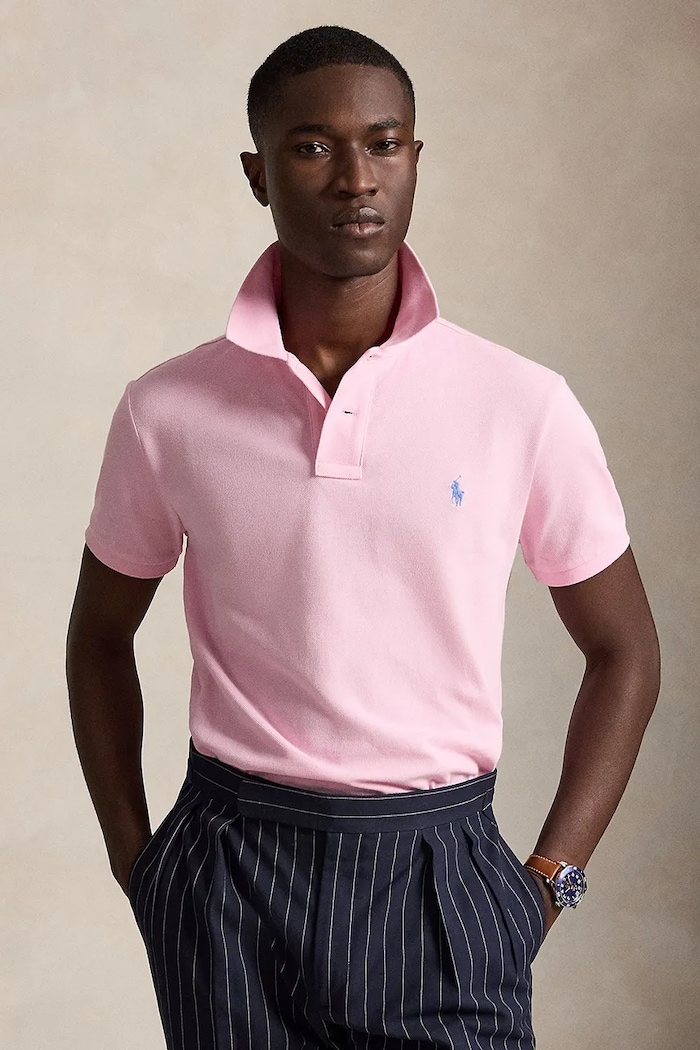 Polo Ralph Lauren - Poló sima rózsaszín 710782592033