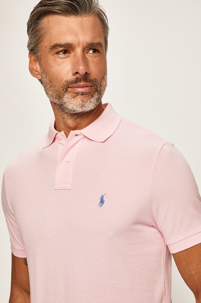 Polo Ralph Lauren - Poló sima rózsaszín 710782592033