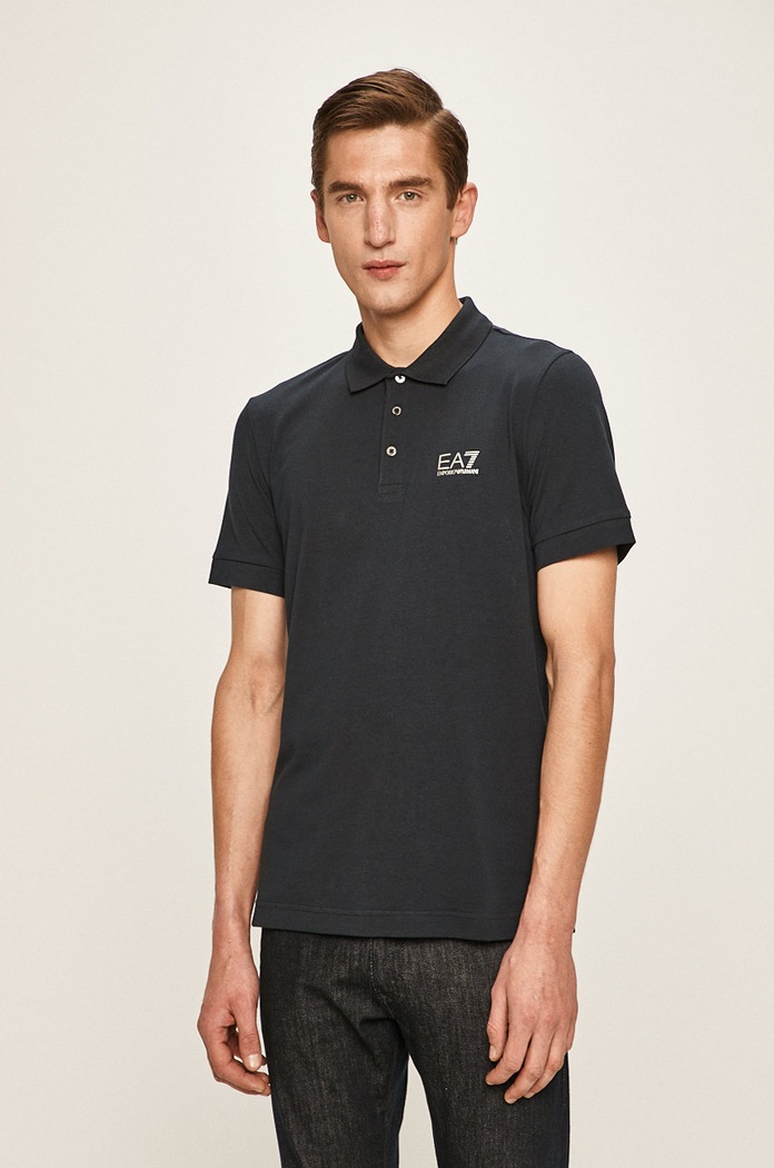 Polo tričko EA7 Emporio Armani tmavomodrá 8NPF04.PJM5Z