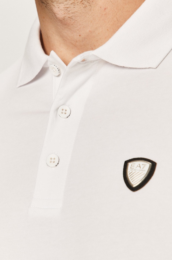 EA7 Emporio Armani - Polo 8NPF93.PJ03Z 8NPF93.PJ03Z biały