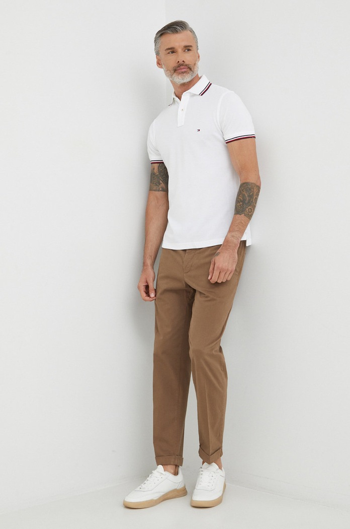 Tommy Hilfiger Polo MW0MW13080 MW0MW13080 biały AA00
