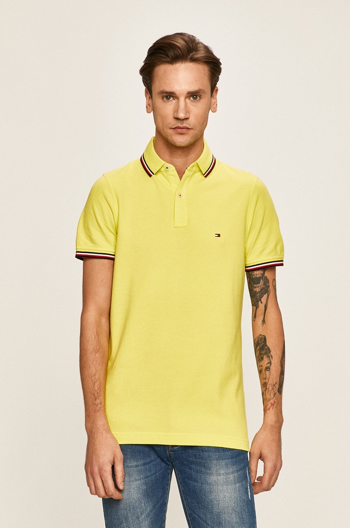 Tommy Hilfiger - Πόλο κίτρινο MW0MW13080