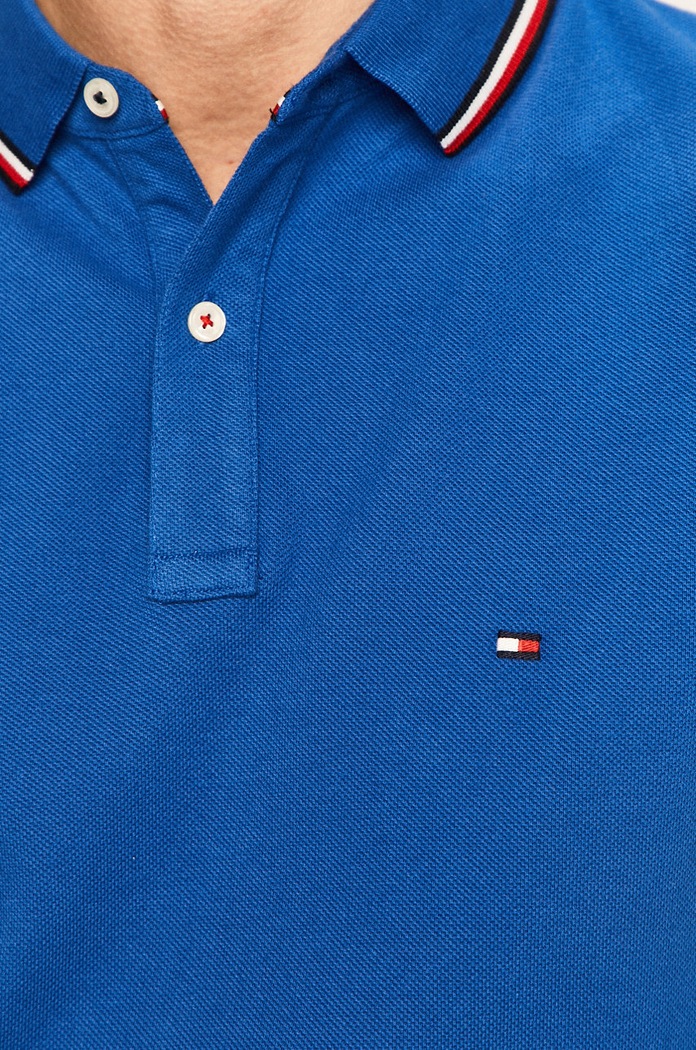 Pánske polo tričko Tommy Hilfiger modrá MW0MW13080