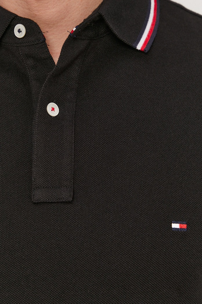 Tommy Hilfiger - Πόλο MW0MW13080 μαύρο