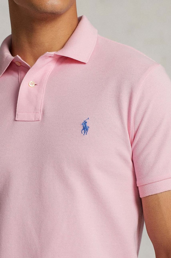 Oblečenie Polo Ralph Lauren - Pánske polo tričko 710795080004 ružová