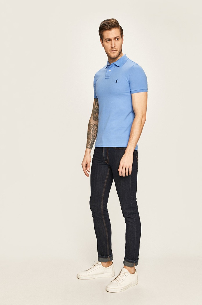 Polo Ralph Lauren polo 710795080015 modra SS20