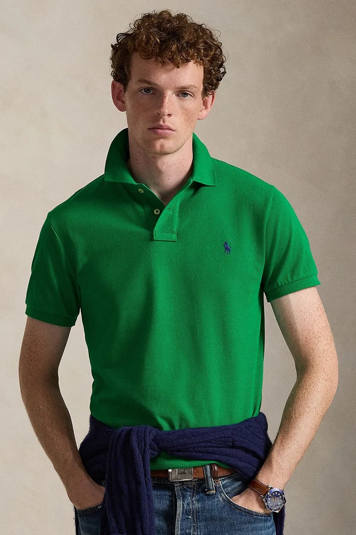 Polo Ralph Lauren polo shirt plain green 710795080019