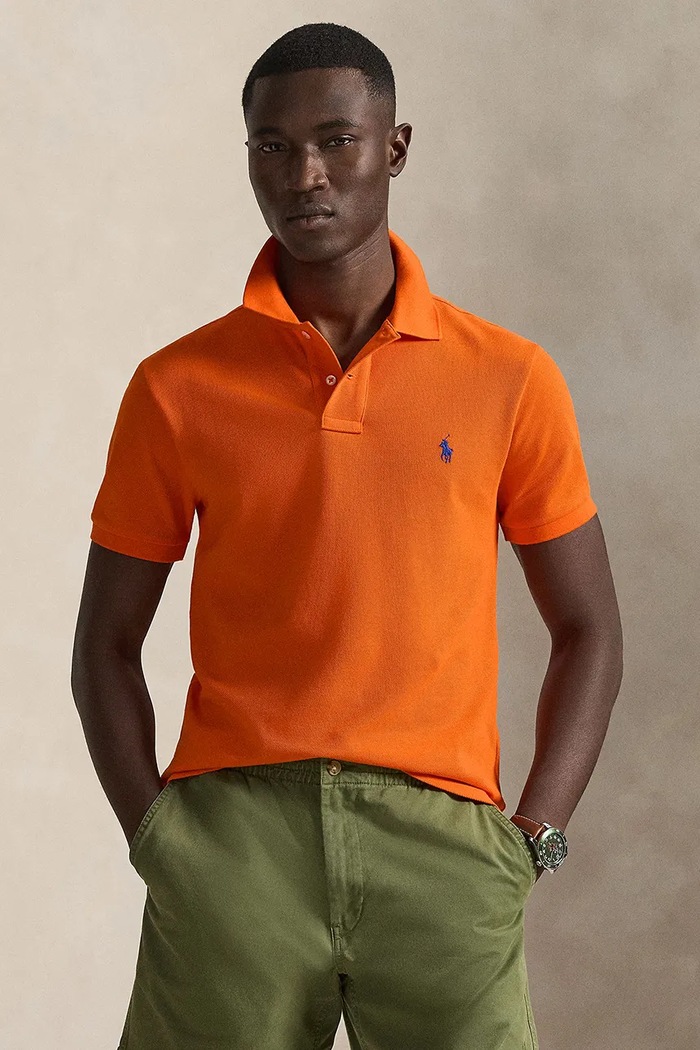 Polo Ralph Lauren - Πόλο βαμβάκι πορτοκαλί 710795080025