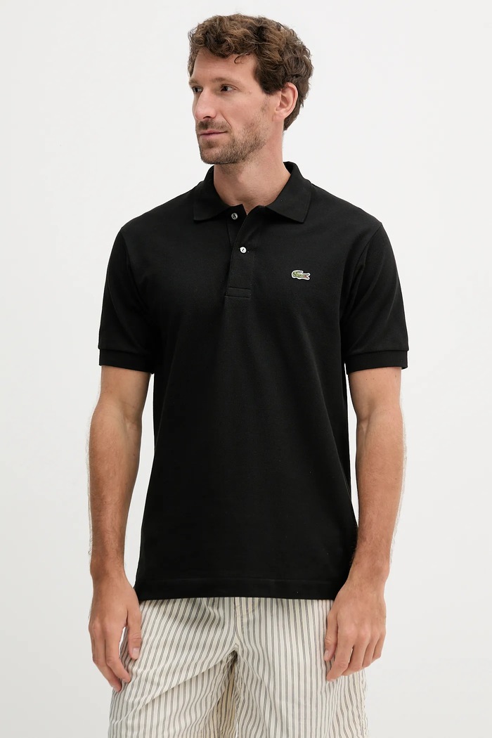 Polo tričko Lacoste bavlna černá L1212....