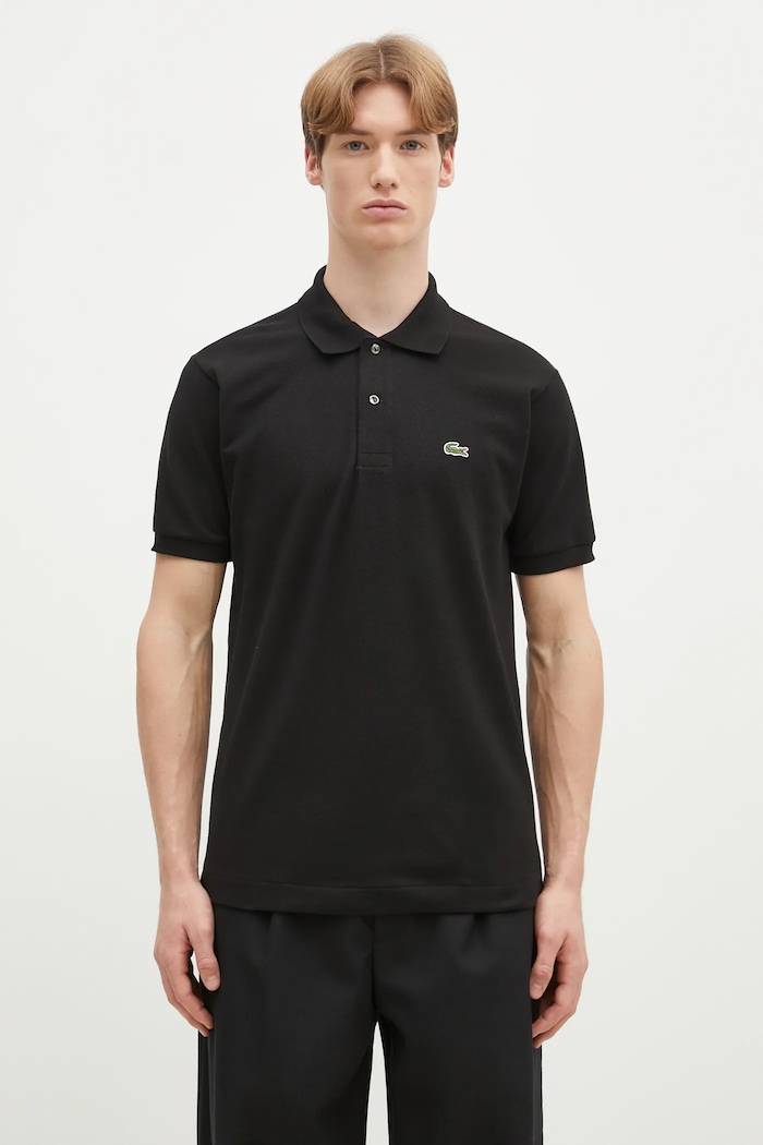 Lacoste - Polo L1212.... gładkie czarny L1212....