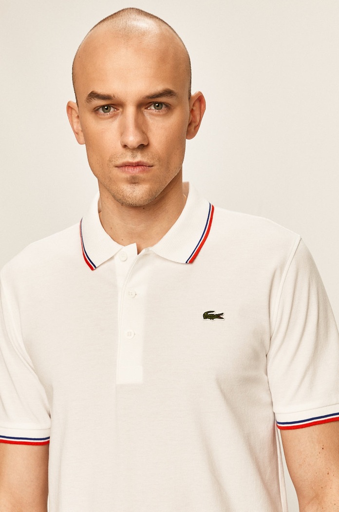 Lacoste - Pánske polo tričko bavlna biela YH7900