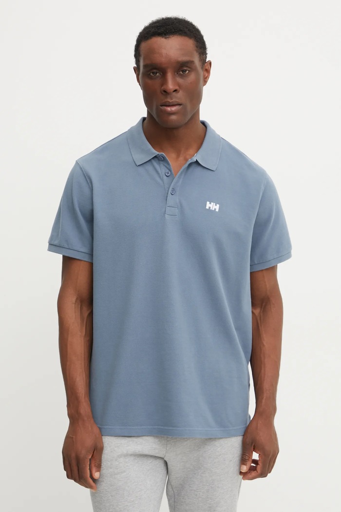 Helly Hansen polo bawełniane niebieski 33980