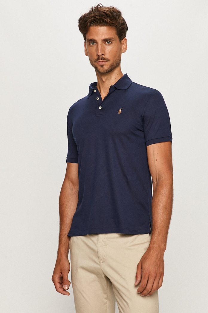 Polo Ralph Lauren polo Bombaž mornarsko modra 710713130006