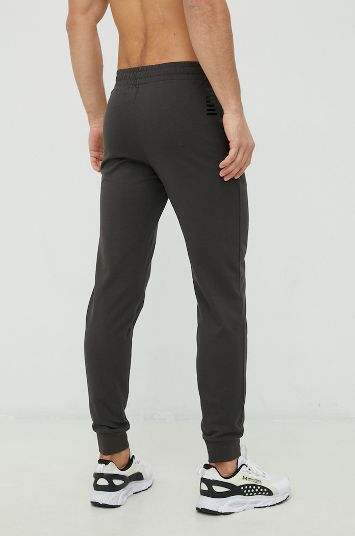 Odzież EA7 Emporio Armani spodnie dresowe bawełniane 8NPP52.PJ05Z brązowy