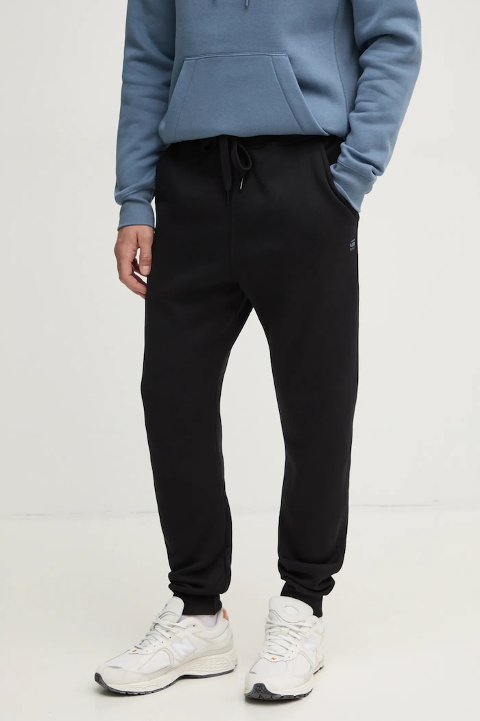 G-Star pantaloni de trening pentru bărbați cu bumbac Premium core type c tricotaj negru D15653.C235