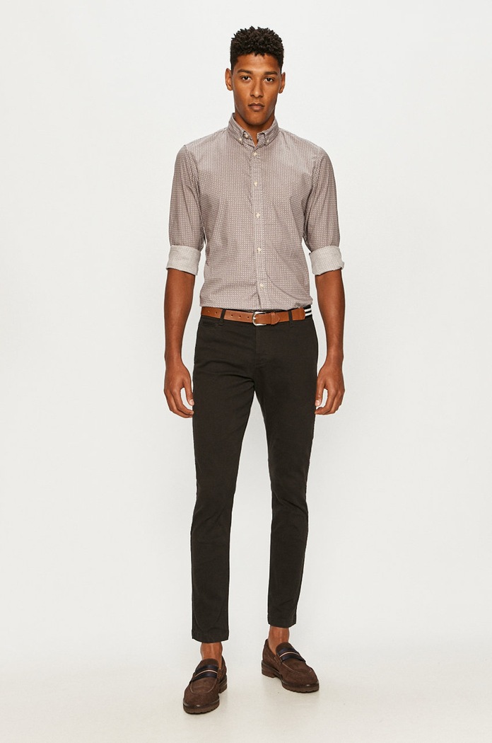Produkt by Jack & Jones - Spodnie 12166462 czarny AW20