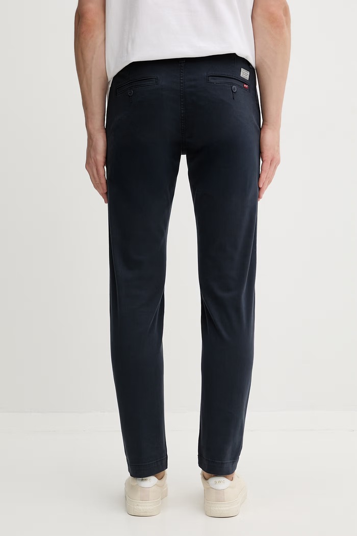 Îmbrăcăminte Levi's pantaloni chinos pentru bărbați din bumbac cu elastan XX CHINO STD II 17196.0016 bleumarin