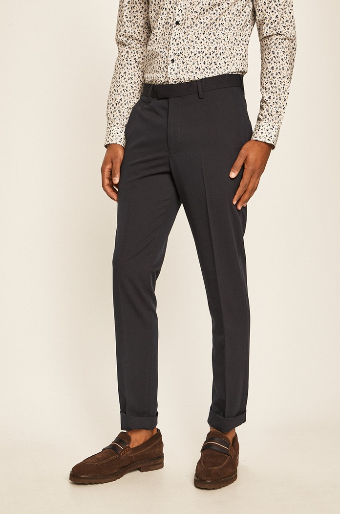 Premium by Jack&Jones - Spodnie z elastanem granatowy 12167726