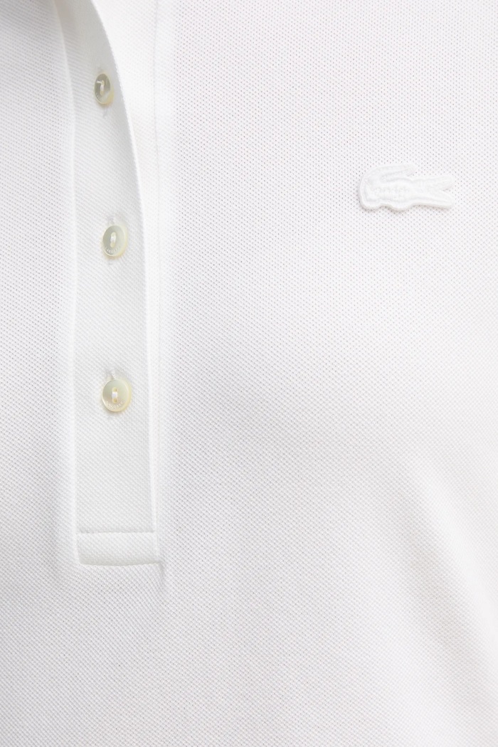Lacoste φόρεμα με βαμβάκι EF5473 λευκό