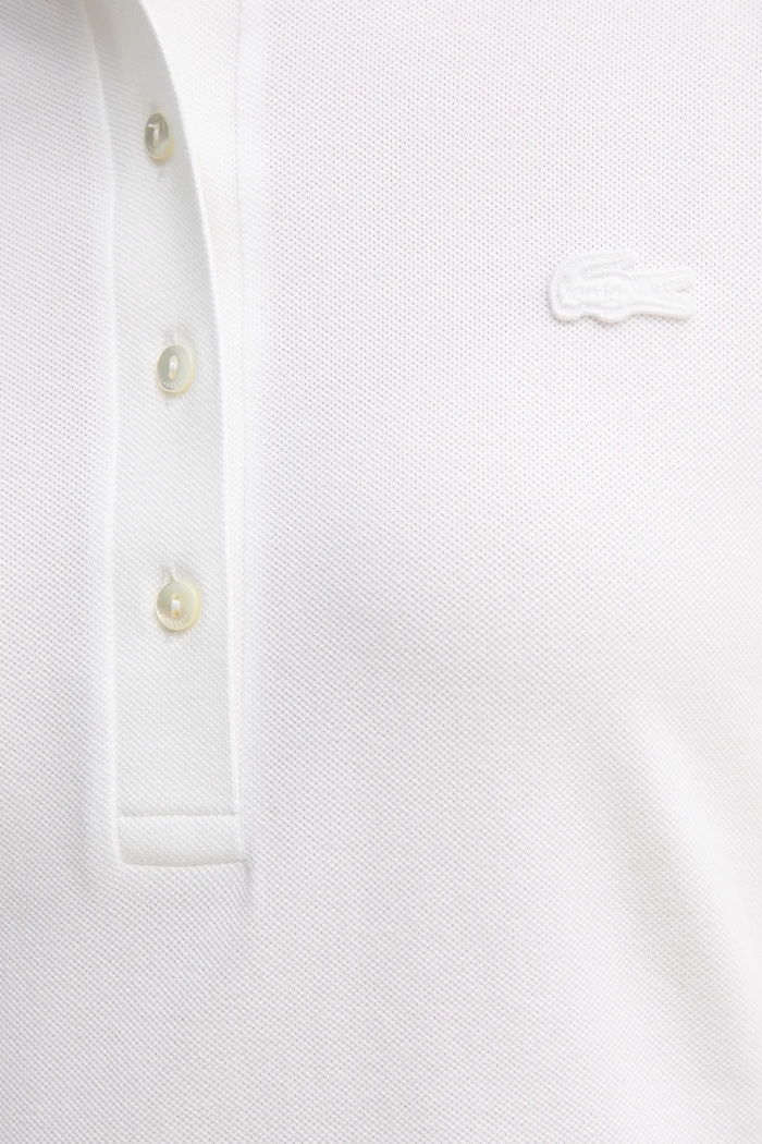 Lacoste φόρεμα με βαμβάκι EF5473 λευκό