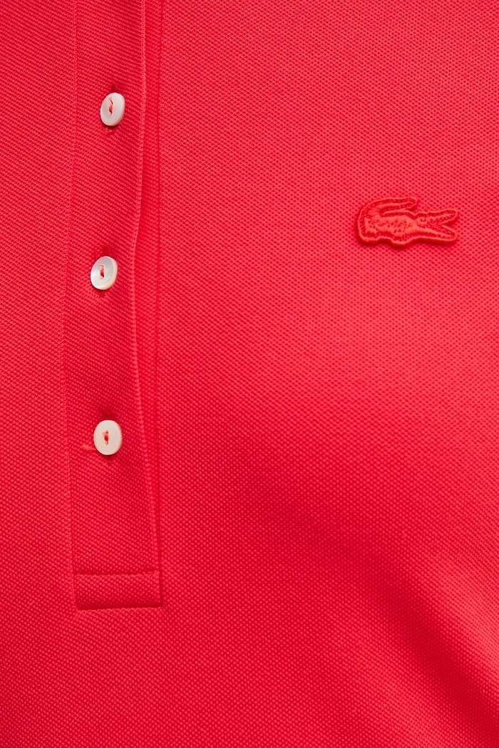 Lacoste sukienka z bawełną EF5473 czerwony