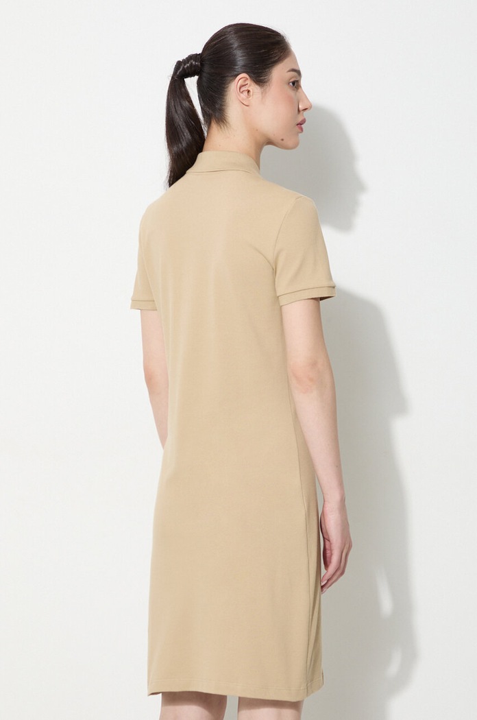 Clothing Lacoste dress plain with cotton EF5473 beige