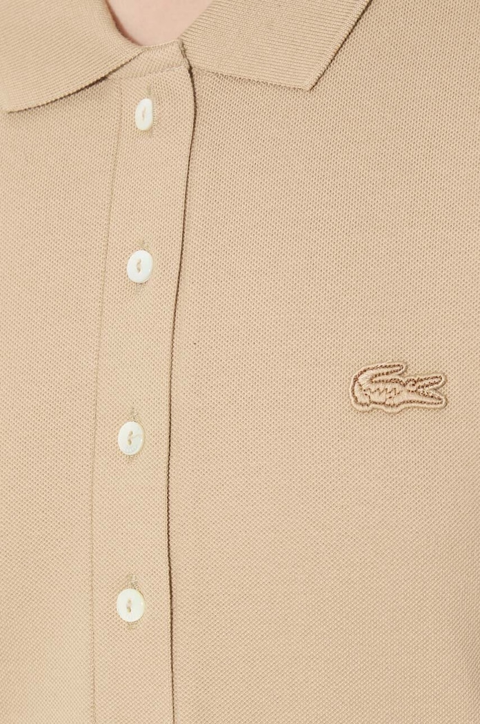 Lacoste dress plain with cotton EF5473