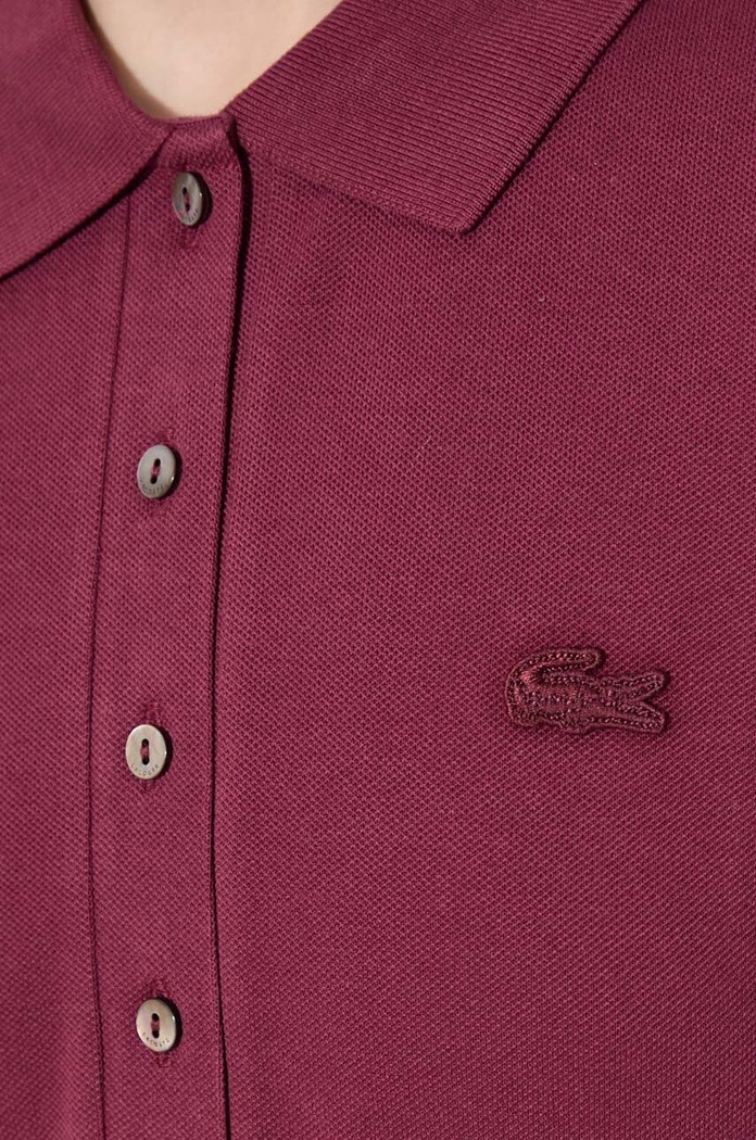 Lacoste dress plain with cotton EF5473