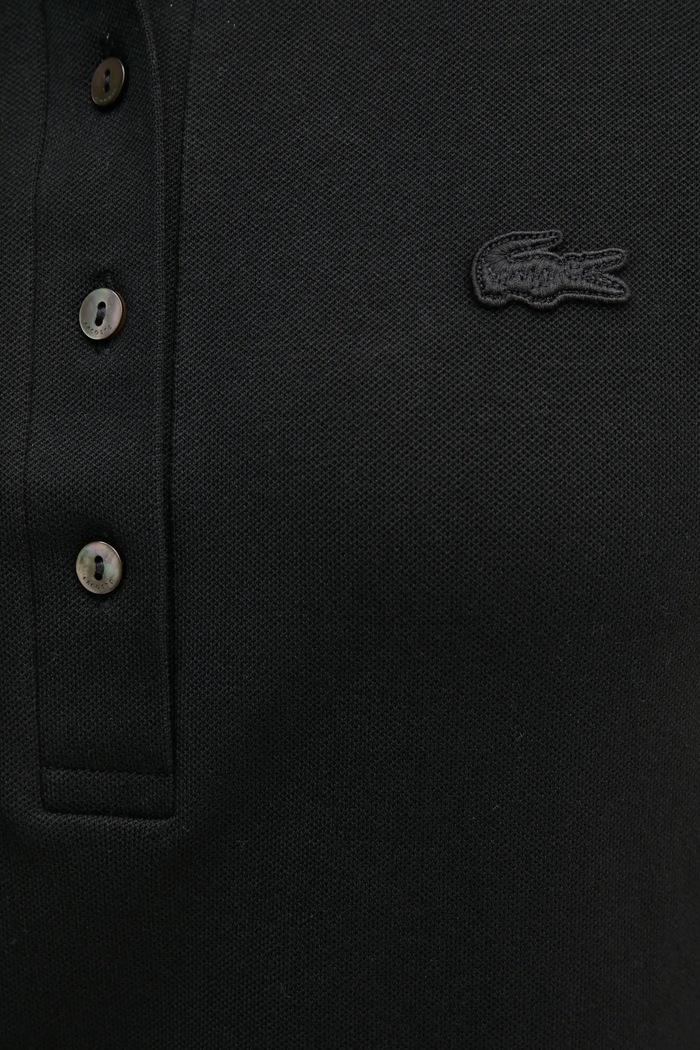 Lacoste šaty s bavlnou EF5473 černá