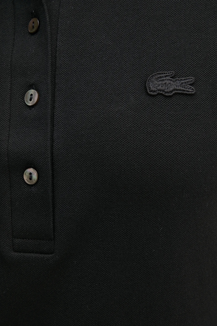 Lacoste šaty s bavlnou EF5473 černá
