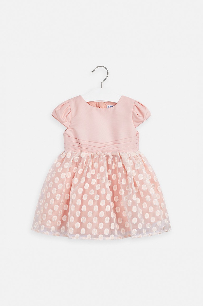 Mayoral - Dievčenské šaty 92-134 cm látka oranžová 3923.6C.MINI