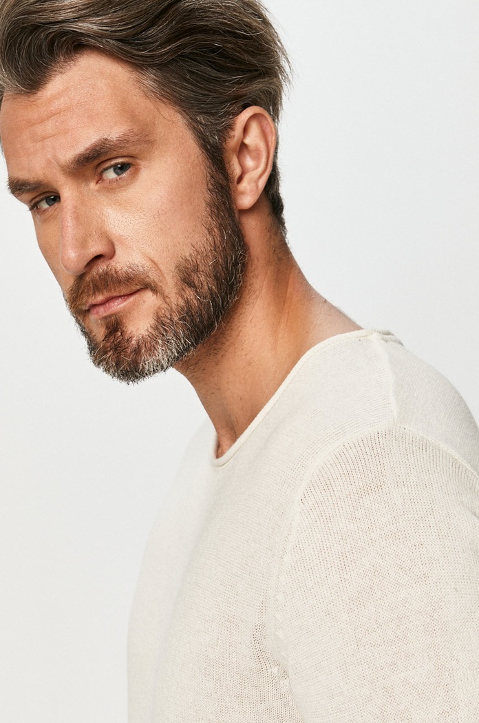 Premium by Jack&Jones - Sweter biały 12137548